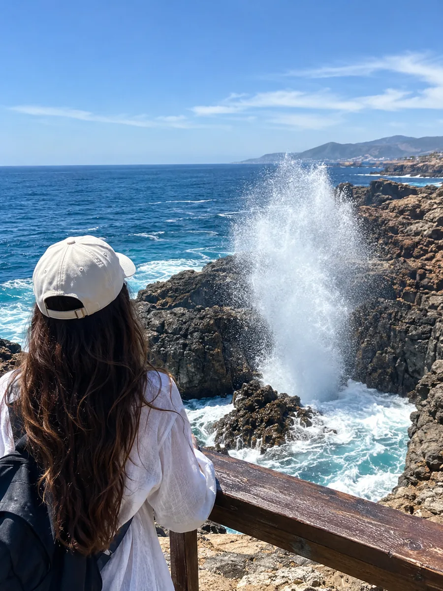 Blick auf La Bufadora